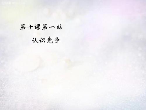 七年级政治下册10.2认识竞争课件2北师大版.