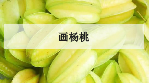 《画杨桃》PPT免费课件