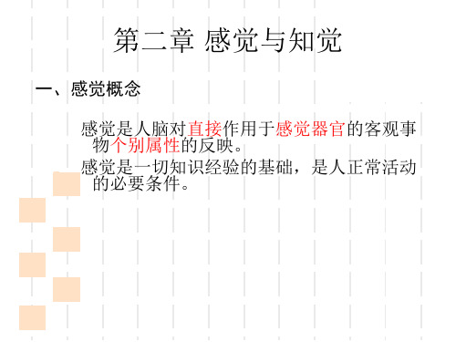 管理学第二章感觉和知觉课件