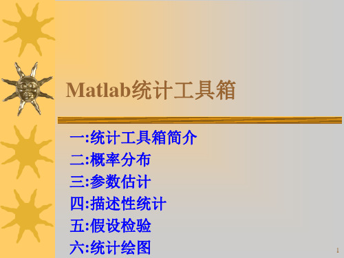 Matlab统计工具箱