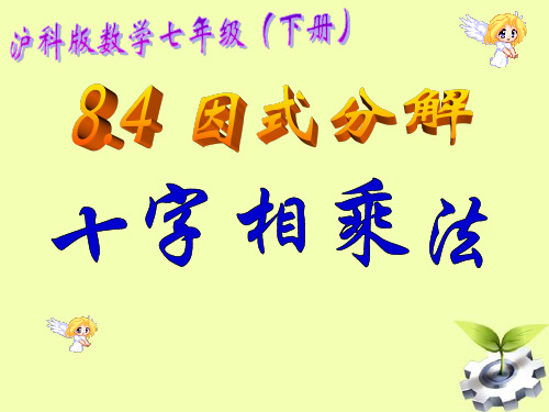 新沪科版七年级数学下册《8章 整式乘法与因式分解  8.4 因式分解  十字相乘法》课件_15