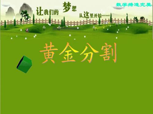 黄金分割课件