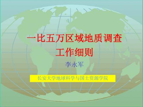0-区域地质调查工作细则