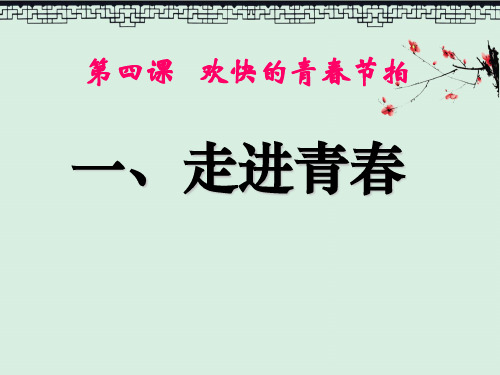 《走进青春》欢快的青春节拍4PPT演示课件