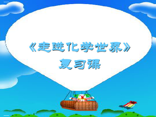 人教版九年级化学《走进化学世界》教学课件1