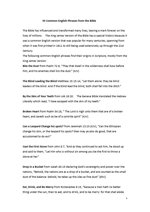 8415_35 Common English Phrases from the Bible
