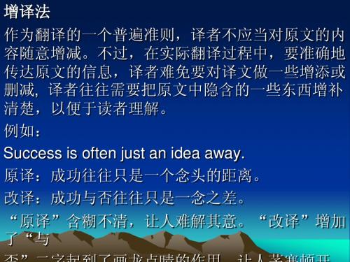 增译法