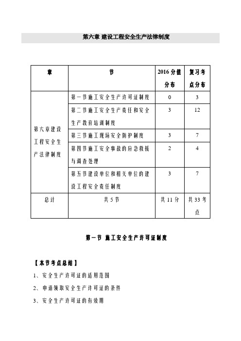 2019二建法规精讲班第47讲：第六章-建设工程安全生产法律制度(一)