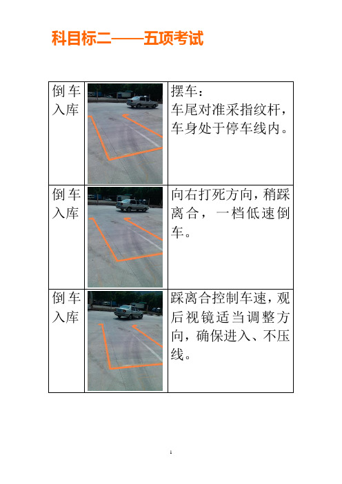 学车——科目二驾驶员五项考试教材