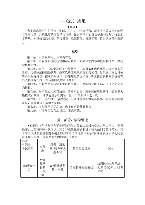 班规