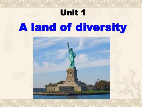 广东省韶关市翁源县翁源中学高三英语 unit1 a land of diversity复习课件