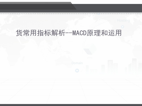 现货常用指标解析--MACD