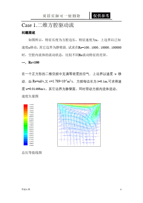计算流体力学大作业(资料教育)