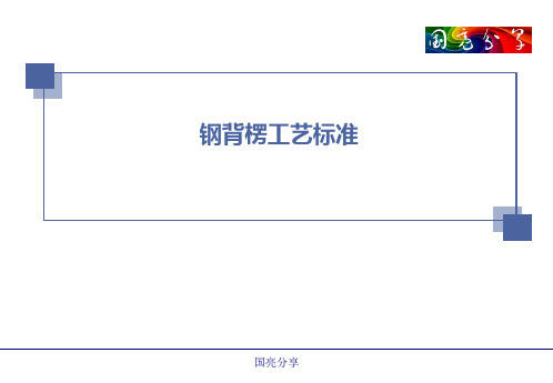 钢背楞工艺标准ppt课件