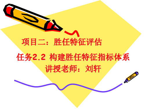 电子教案《人力资源评价实务》(顾全根)课件 任务2.2L