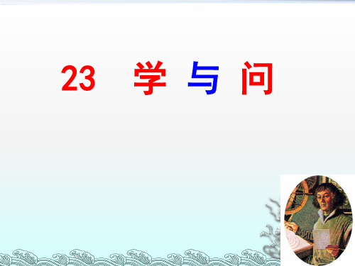 苏教版六年级上册语文《23学与问》课件