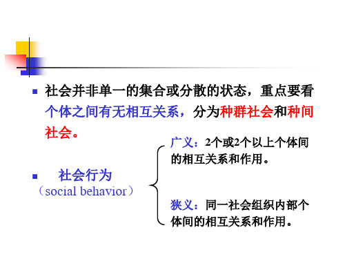 家畜行为学第章家畜的社会行为精品PPT课件