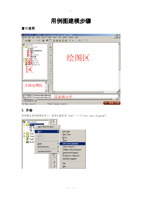 Rational-Rose用例图的建模步骤