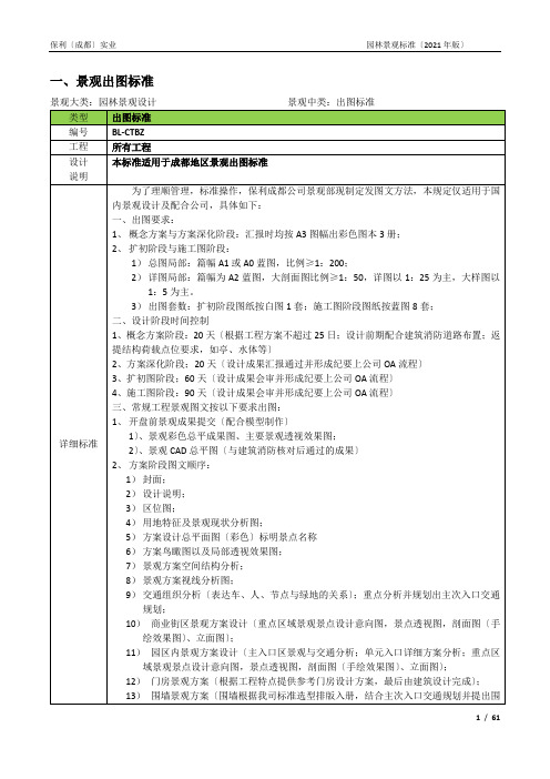 园林景观标准化培训资料