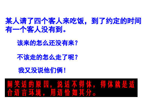 交际中的语言运用PPT