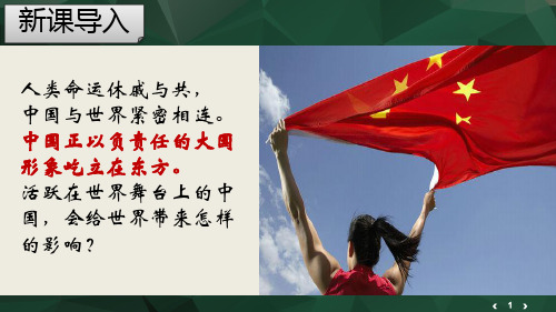 人教版道德与法治九年级下册中国担当ppt实用课件