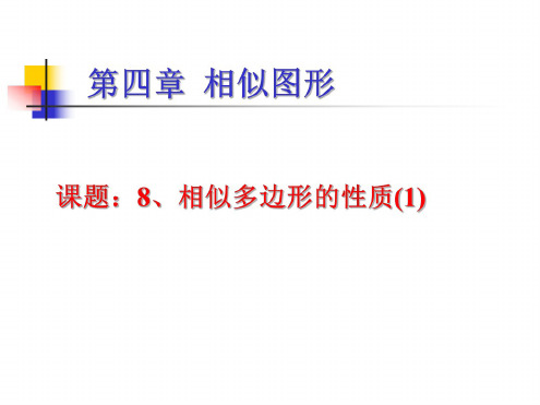探索三角形相似的条件(1)[下学期]--北师大版-