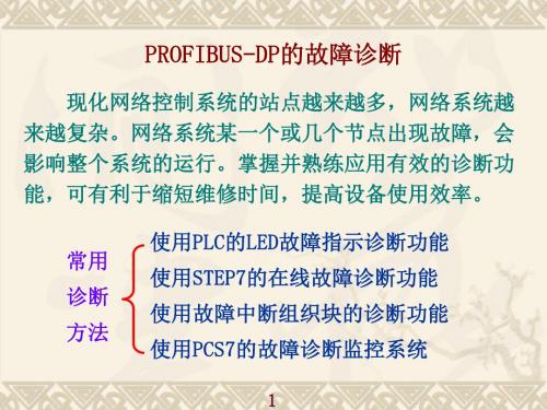 PROFIBUS-DP的故障诊断方法
