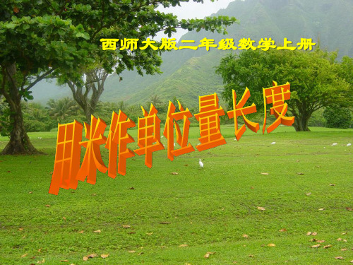 《用米作单位量长度》测量长度PPT精选教学课件