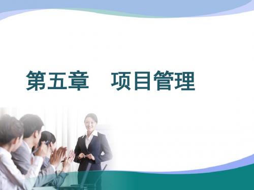 第五章  项目管理