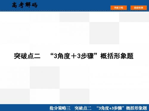高中语文阅读题  抢分策略 突破点  “3角度+3步骤”概括形象题