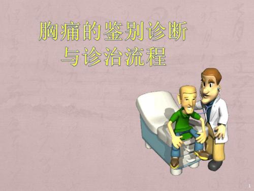 胸痛的鉴别诊断和诊治流程ppt课件