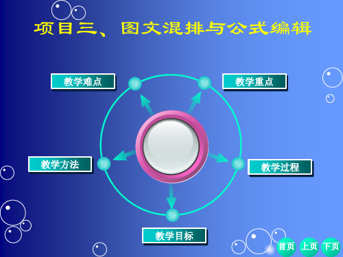 项目三、图文混排与公式编辑