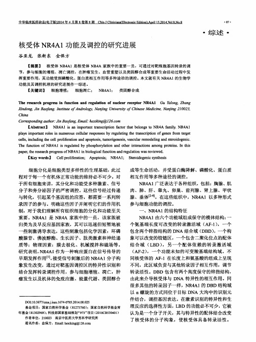 核受体NR4A1功能及调控的研究进展