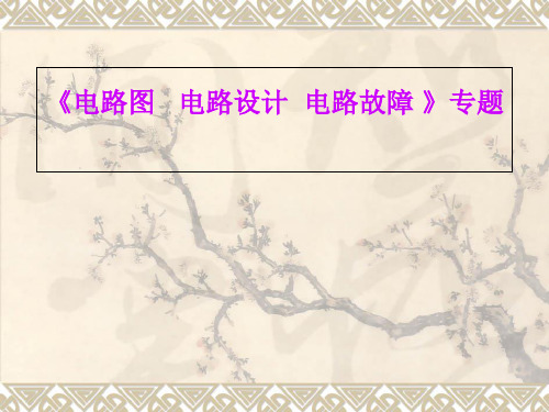 初中物理《电路图   电路设计  电路故障 》专题课件(共26张PPT)