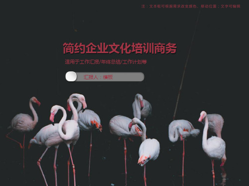 简约企业文化培训商务通用PPT模板