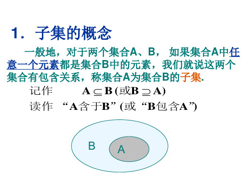 高一数学集合间的基本关系