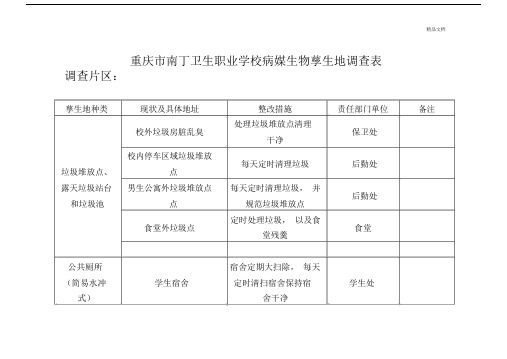 病的媒生物孳生地调查表--实用.docx