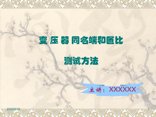 变压器同名端和匝比测试方法汇总