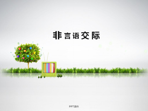 非言语交际  ppt课件