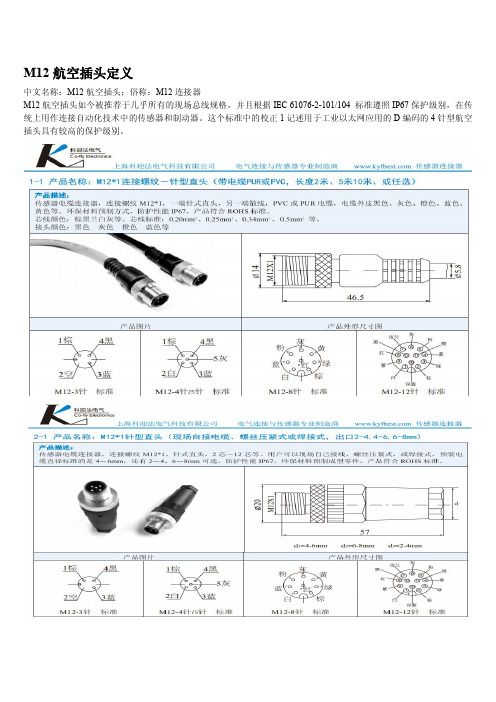 M12航空插头,M8航空插头,防水航空插头1