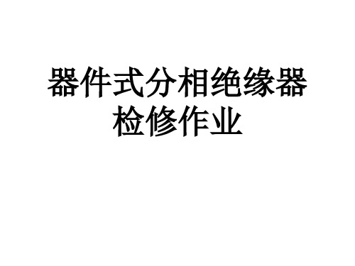 器件式分相绝缘器