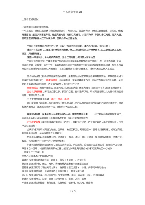 上海2030市区规划图