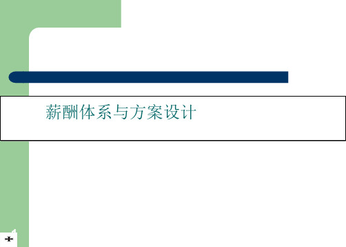 智联招聘薪酬体系与方案设计