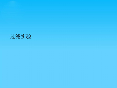 过滤实验-
