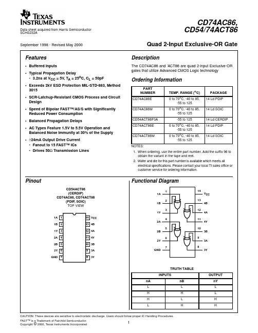 CD74AC86中文资料
