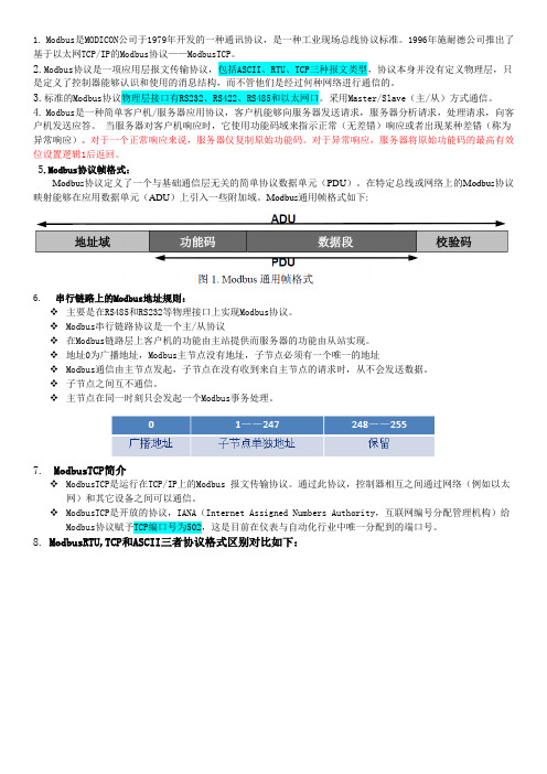 MCGS与Modbus应用总结
