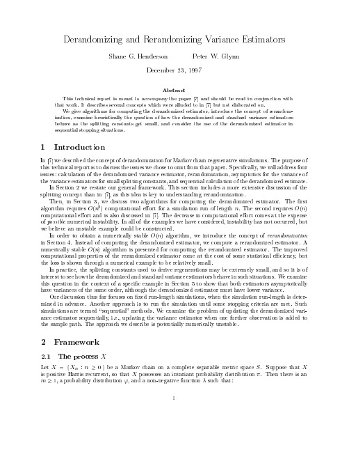 Derandomizing and rerandomizing variance estimators