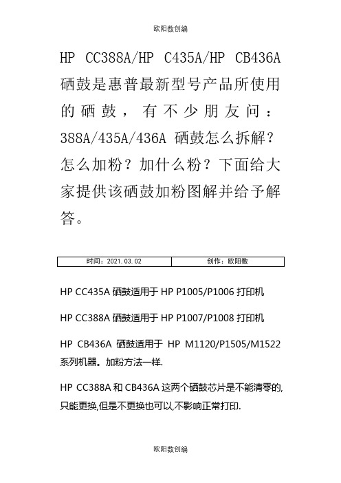 HP1007加粉图解之欧阳数创编