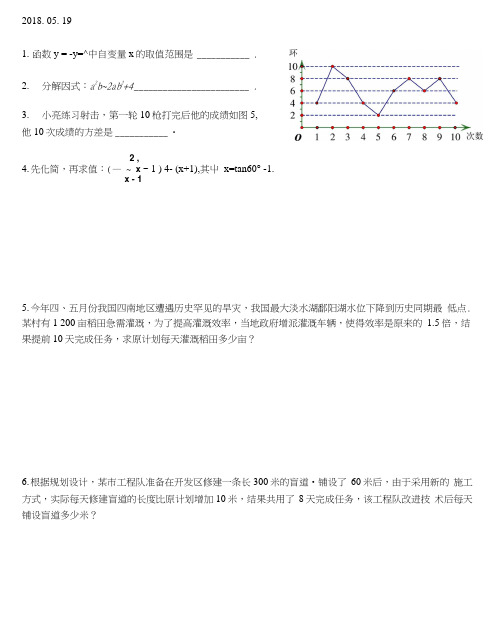 数学中考试题(代数部分).doc