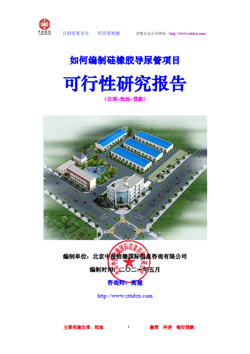 硅橡胶导尿管项目可行性研究报告